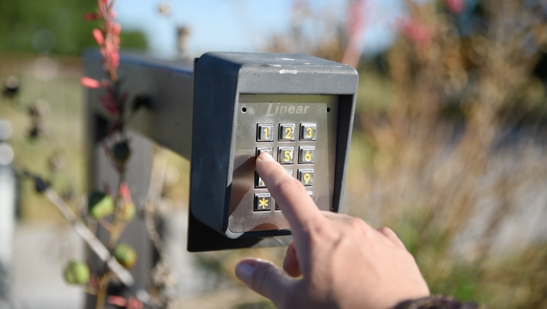 gate security keypad entry