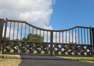 braided iron gate