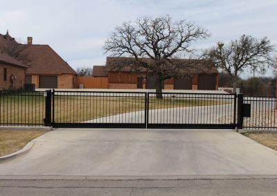 simple double driveway gate