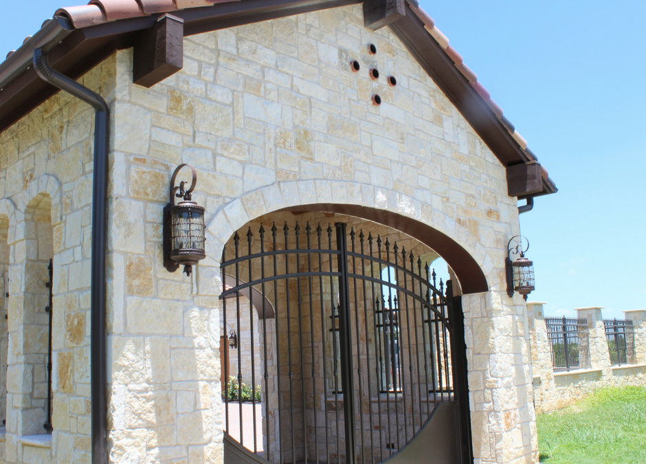 Porte-Cochere Gates for Mediterranean-Style Home