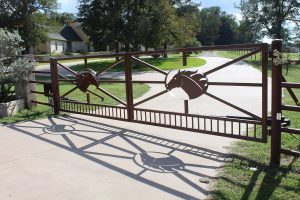 iron Thoroughbred horse gate