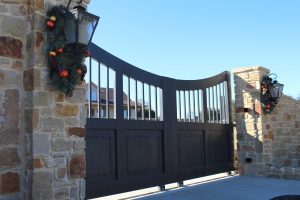 holiday double slide gate decorations