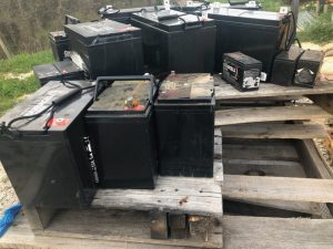 used battery graveyard