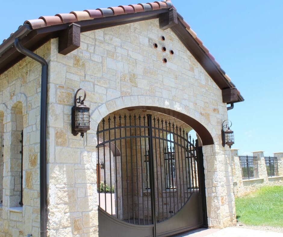 porte cochere iron gate