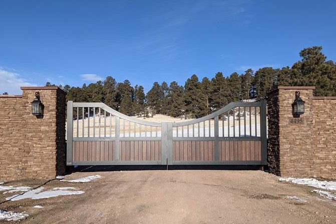 colorado custom aluminum ranch gate