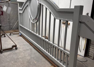 primed aluminum ranch gate