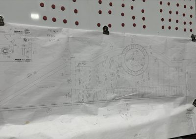 shop drawing for custom aluminum ranch gate