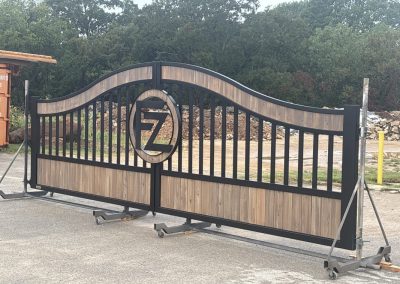 aluminum double swing driveway gate