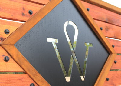 modern architecture texas branded gate