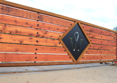 modern branded texas gate